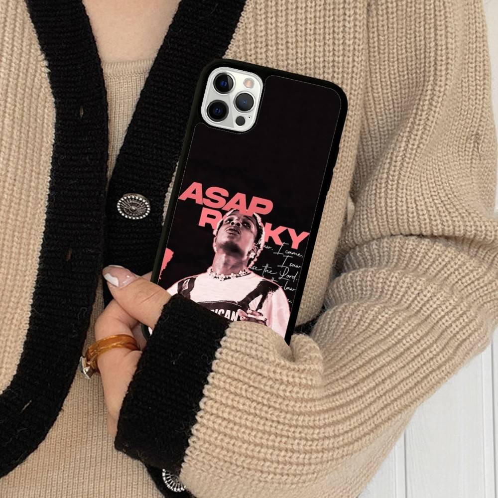 

Hip Hop Rapper Asap-Rocky PC+TPU Phone Case For IPhone 17 16 15 14 13 12 11 Pro Max Plus Kawaii Cartoon Cover iPhone 12pro max