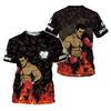Boxhandschuhe Grafik T-Shirt Für Männer 3D Gedruckte Boxen Sport T-Shirts Oberteile Neu Bei Herren Kurzarm Rundhals T-Shirt