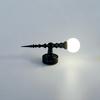 Doll Houses 1/12 Wall Lamp Miniature Brass Sconce Lamp 12V/LED