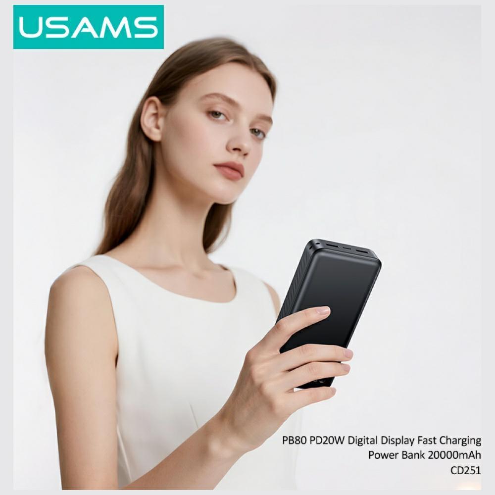 Powerbank USAMS PB80 PD20W 20000mAh white
