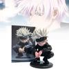 Adorable Sitting Gojo Satoru Pvc Figure 16cm Quality Anime Jujutsu Kaisen Decor