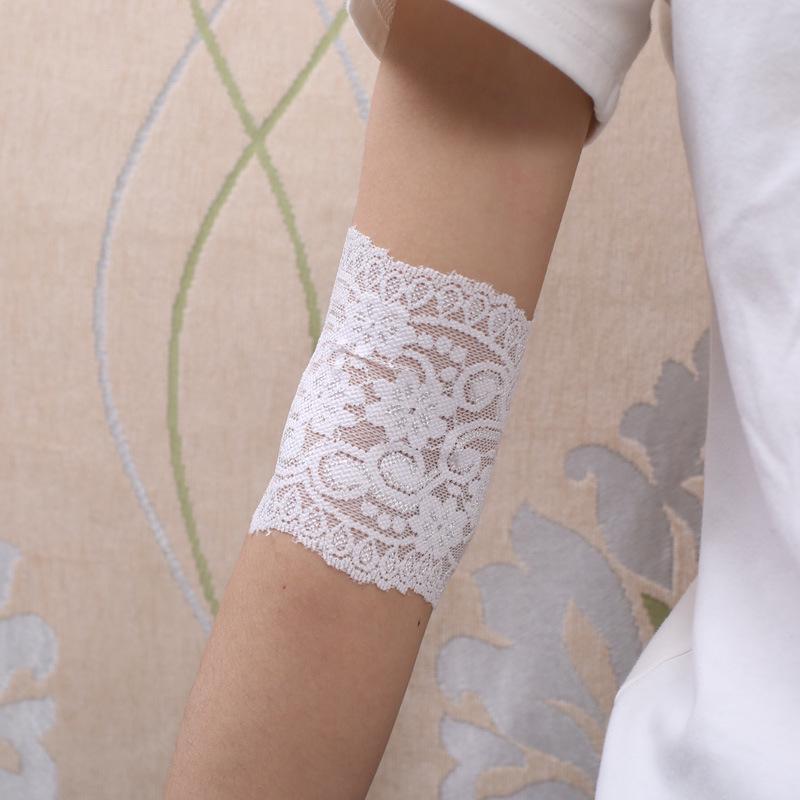 Women's Summer Lace Sun Protection Arm Sleeves with Elbow and Wrist Support