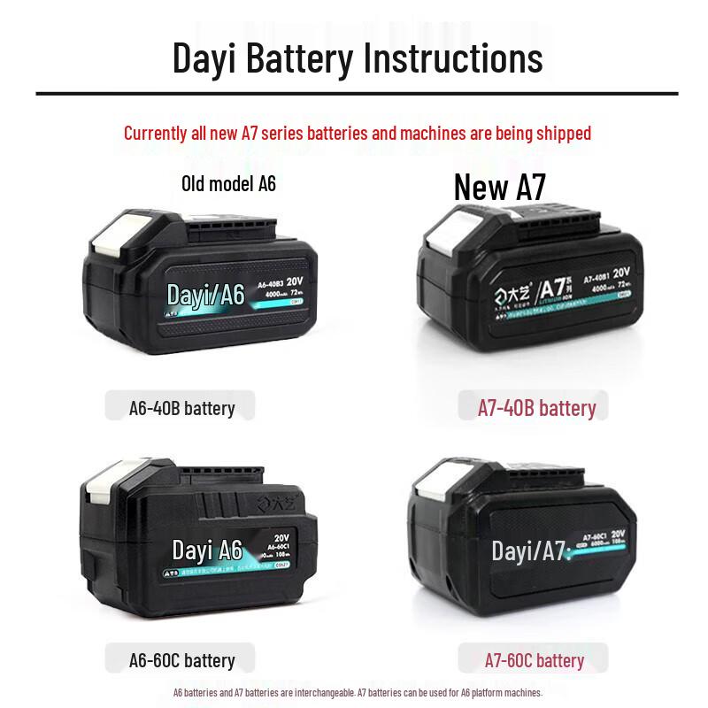 DAYI Cordless Rechargeable Blower and Dust Collector CN plug (adapter included)
