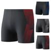 Men Swimming Trunks Quick Dry Soft Elasic High Waist Thin Plus Size Soft Breathable Slim Fit Printed Hot Spring Bathing Shorts Summer Beach Shorts