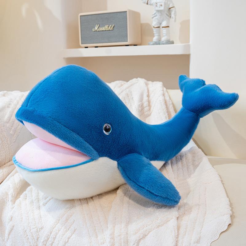 Large Ocean Whale Plush Toy Doll Children'S Bed Sleeping Killer Whale Doll Long Throw Pillow Birthday Gift Female