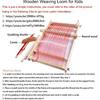 MIKIMIQI Wooden Multi-Craft Weaving Loom Large Frame 9.85 X 15.75 X 1.3inches To Handcraft for Kids