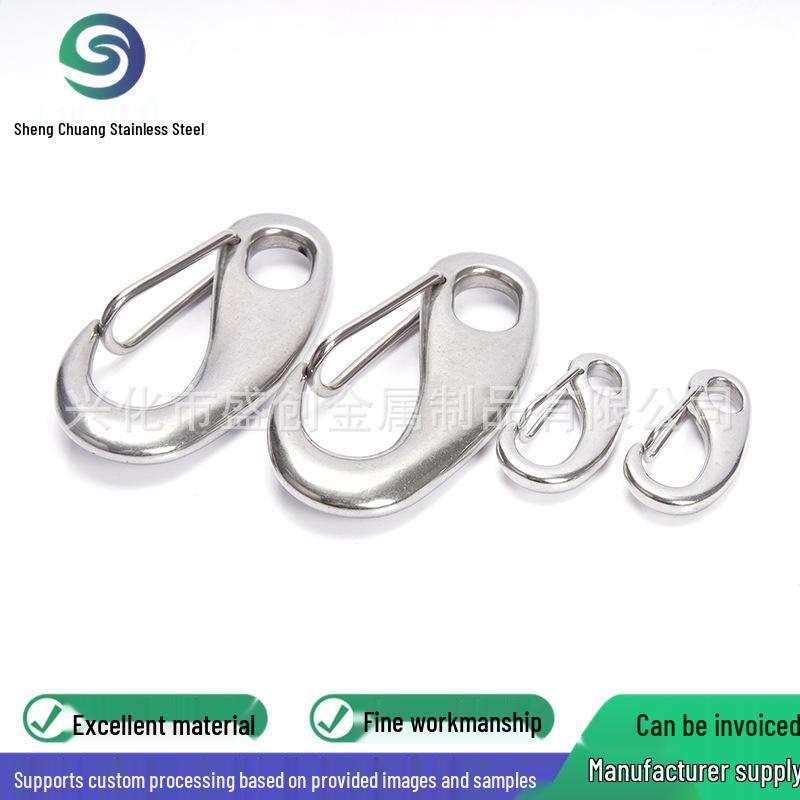 304 Stainless Steel Egg-Shaped Spring Snap Hook