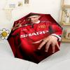 Football Player Action Compact Travel Automatic Umbrella Compact & Durable 8-Rib Design Durable Plastic & Iron All-Season Umbrella for Travel
