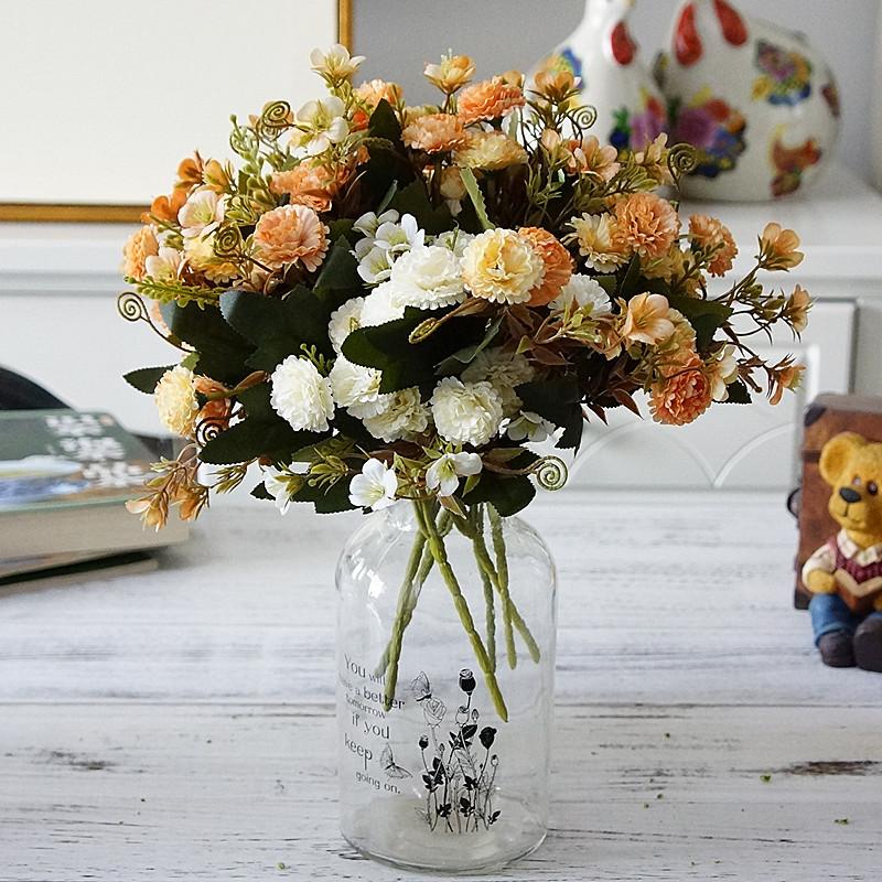 1/5/10PCS Clove Carnation Ornamental Flowerpot Decorative Flowers Scrapbooking Christmas Decor Home Wedding Artificial Plants