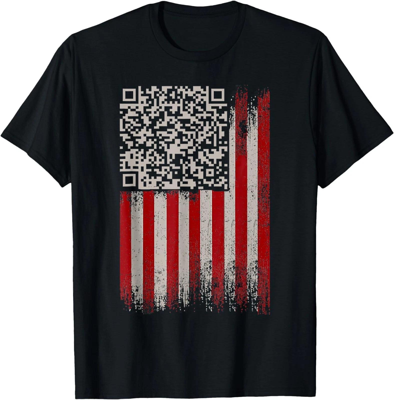 Funny QR Trump Dancing Dance Code T-Shirt , Unisex Tee XXL