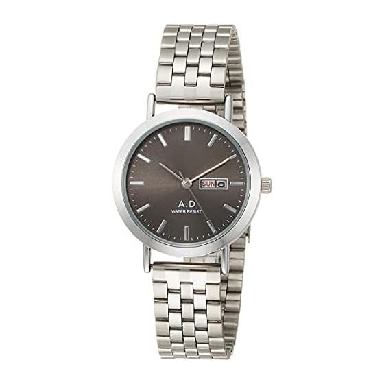 ALIAS Watch Analog Amalfidia Waterproof Day of the Week Date Metal Band Black Dial WW19040A-123 Women s Silver
