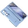 Phone Case for Samsung Z Fold 6 PC Shell with Pen Slot Spring Hinge Protection & Integrated Kickstand Full-Body Cover with Tempered Glass Screen Guard