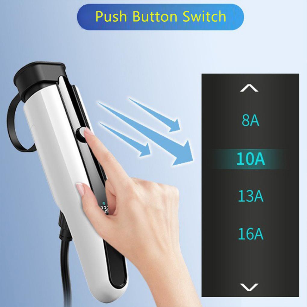 16A 3,5KW 5M Einphasen Typ-2 Elektrofahrzeugladegerät Ev Ladegerät Ladekabel Mit LCD-Anzeige