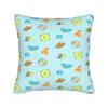 Frutiger Aero Fishies Square Pillow Cases  Cushion Covers Awesome Zipper Decor Pillowcase for Seat 40x40cm