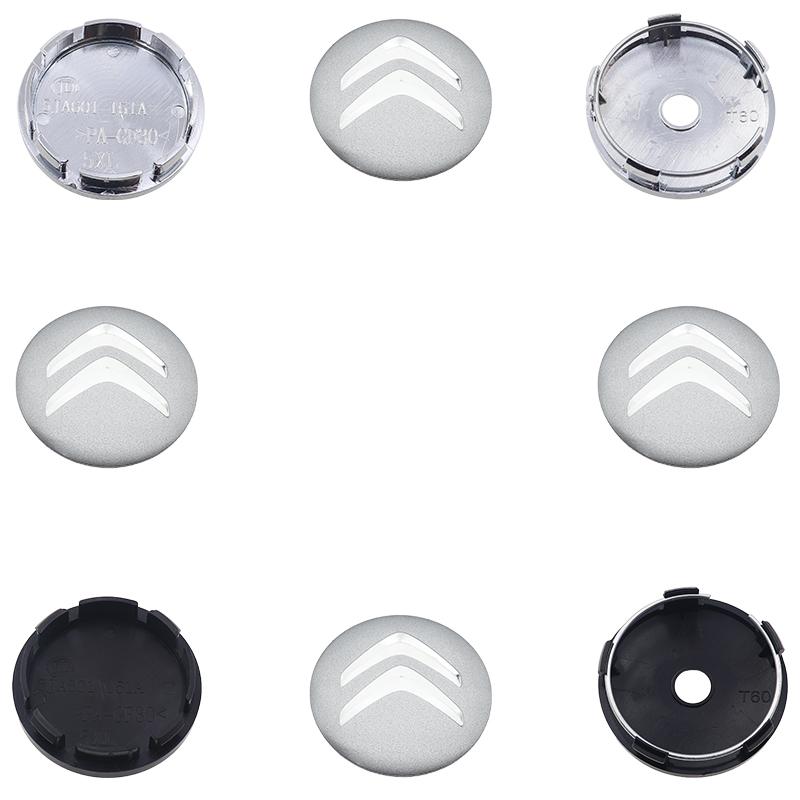 100pcs 3D 60mm 56mm Citroen Car wheel cap emblem Wheel Center Hub Cap auto Rim refit dust-proof badge covers styling accessories