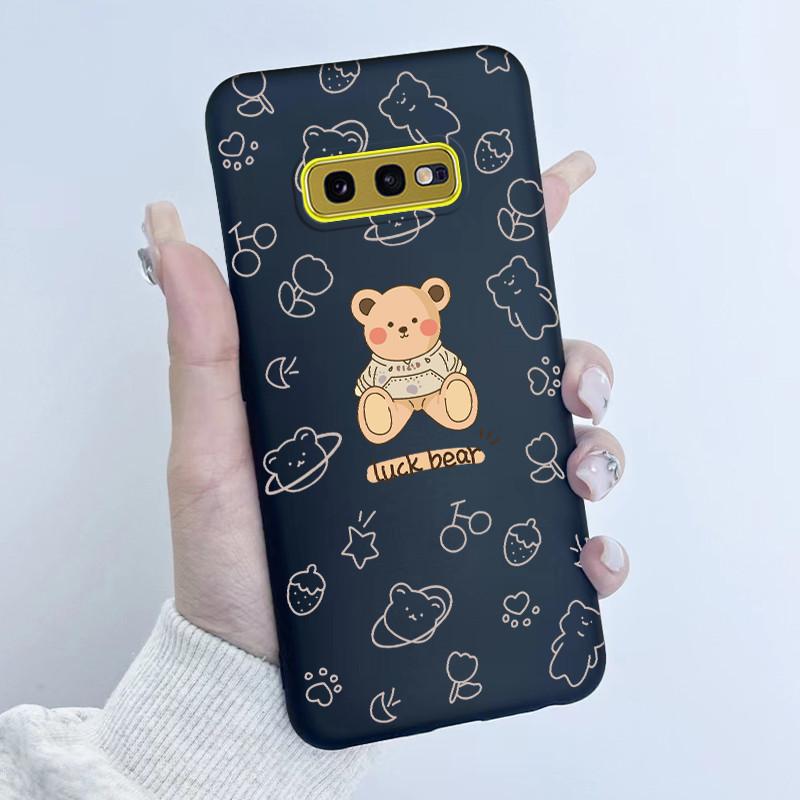 For Samsung Galaxy S10e Phone Case Flower Girls Design Soft Silicone TPU Back Housing for Galaxy S10E S10 E SM-G970F/DS Covers