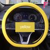 Universal Car Silicone Steering Wheel Elastic Glove Cover Texture Soft Multi Color Auto Decoration DIY Covers Car Accessories