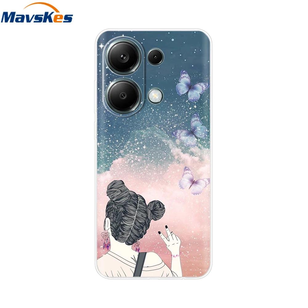For Xiaomi Redmi Note 13 4G Case Note13 Cover Soft Clear Silicone TPU Back Case Funda For Redmi Note 13 Pro 4G Phone Cases Coque