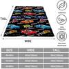 WZOMT Race Car Blanket for Kids Boys, Funny Red and Blue Sportcar Speed Racer Throw Blankets, Cool Car Lovers Gifts for Men Boys, Soft Cozy Fleece