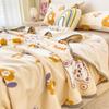 Coral Fleece Blanket Thickened Winter Blanket Bed Sheet Air Conditioning Blanket Nap Office Sofa Cover Blanket