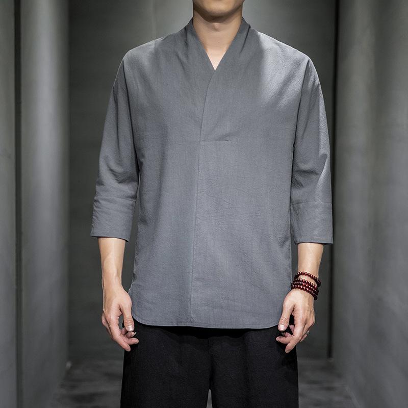Cardigan Kimono da Uomo Moda Tradizionale Abbigliamento Samurai Giapponese Streetwear Yukata Camicia da Uomo Haori Cappotto Kimono da Uomo