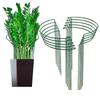Round Carbonized Wood & Iron Flower Stand