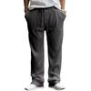 Spring and Autumn Men's Casual Trousers Loose Straight Pants Dropping Solid Color High Waist Wide Leg Pants