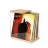 Wooden Record Rack Desktop Decoration Transparent Vinyl Record Display Magnetic Tape Book Storage Box Solid Wood Storage Rack