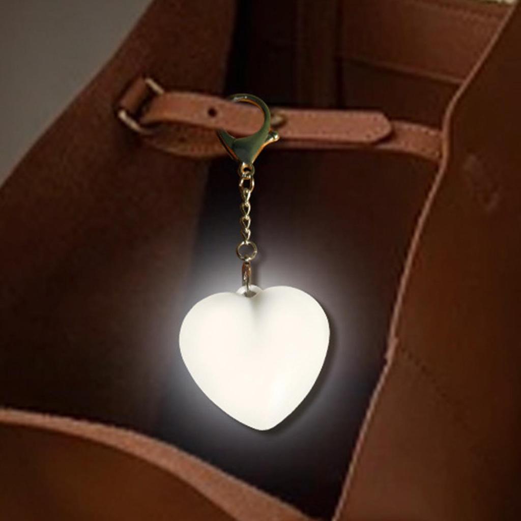 Purse Lights LED Purse Light Touch Activated Romantic Heart-Shaped Lamp No Glare with High Brightness for Traveling Camping