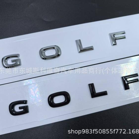 Volkswagen 8e Generatie Golf Achterklep Zwarte Letterstickers - Gemodificeerd Auto Logo