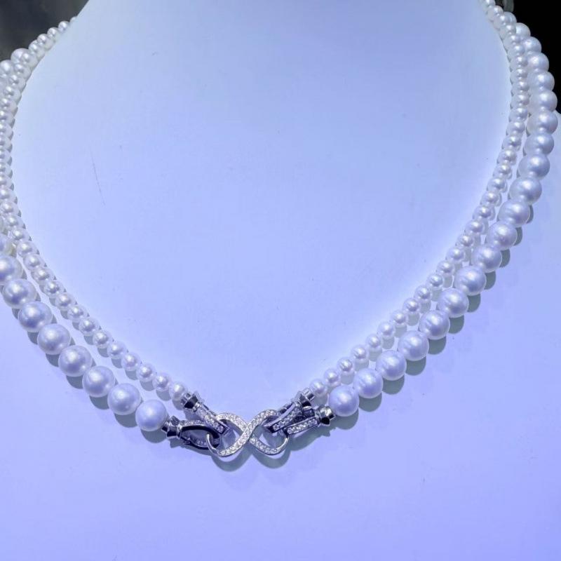 Autumn Essential 80cm Long Freshwater Pearl Sweater Necklace - 4-7mm Round, Near-Flawless Finish.