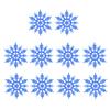 10Pcs Glitter Snowflake Christmas Ornaments  Tree Hanging Decoration 10cm