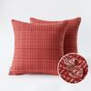 Waterproof Textile Outdoor Throw Pillow Covers Stripe Square Pillowcases Modern Cushion Cases for Patio Couch Bench 45X45CM