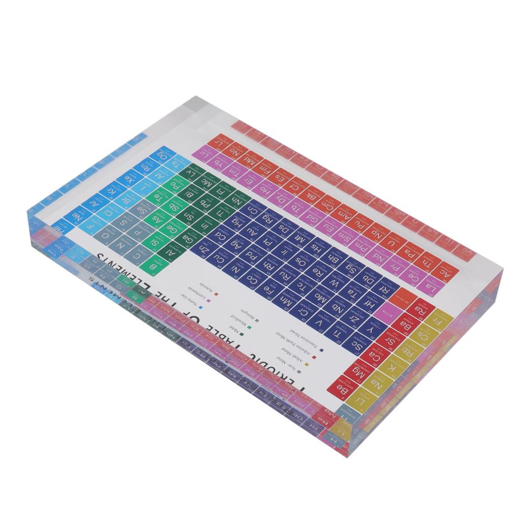 Vzdělávací Dekorace Periodické Tabulky Bezpečná Bez zápachu Moderní Akrylová Periodická Tabulka Prvků pro Domov Školu