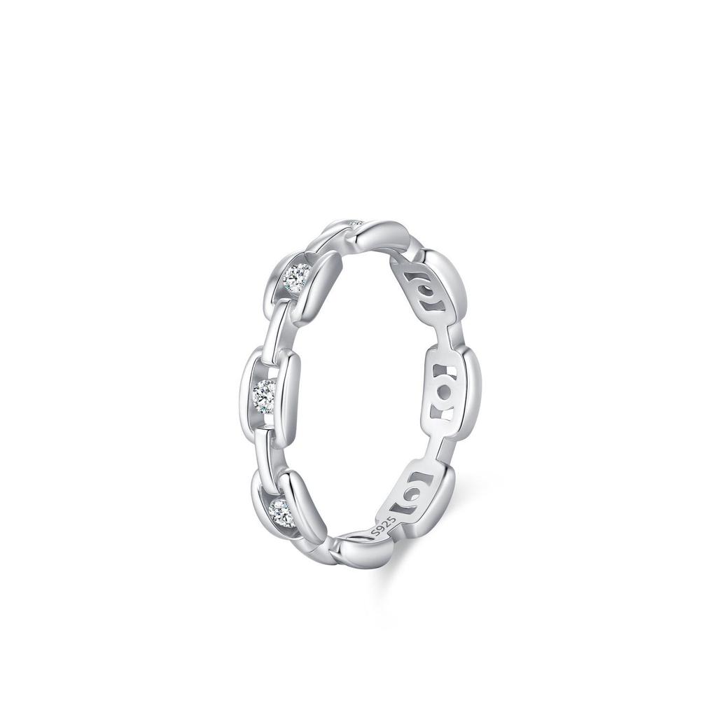 Tide S925 Sterling Silver Diamond Ear Hoops - Women's Punk Cold Style Fashion Earrings