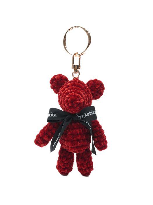 

MystiKotita Mini Dori Gomdori Keyring - Red Red