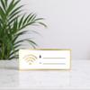 Acrylic WiFi Password Sign Easy To Write Erase Customizable Network for Public Space Restroom Hotel Wall Decor