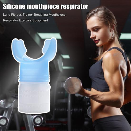 Tragbarer Atemtrainer, einstellbarer Widerstand, für Männer und Frauen, Trainingsgerät für die Mundmuskulatur, Lungenkapazität, Trainingsgerät für die Bauchatmung