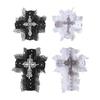 Dark Black Crosses Hair Clip Crosses Hairpin Sweet Balletcore Bunches Hair Clip