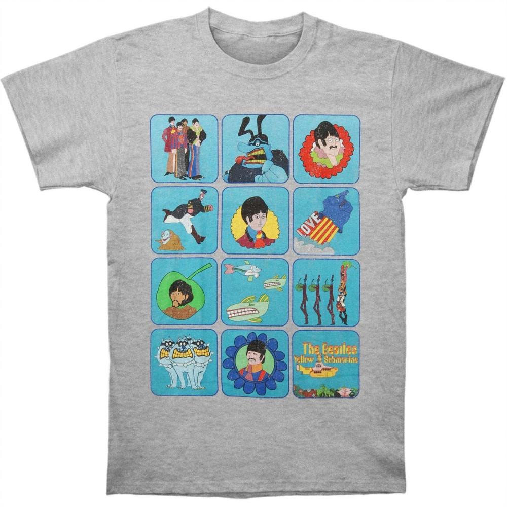 Beatles Sub Montage Vintage T-shirt Medium Grey Unisex T-Shirt XL