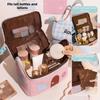 Large Capacity Cosmetic Bag House Shape Portable Toiletry Organizer Makeup Bag  Home Storage