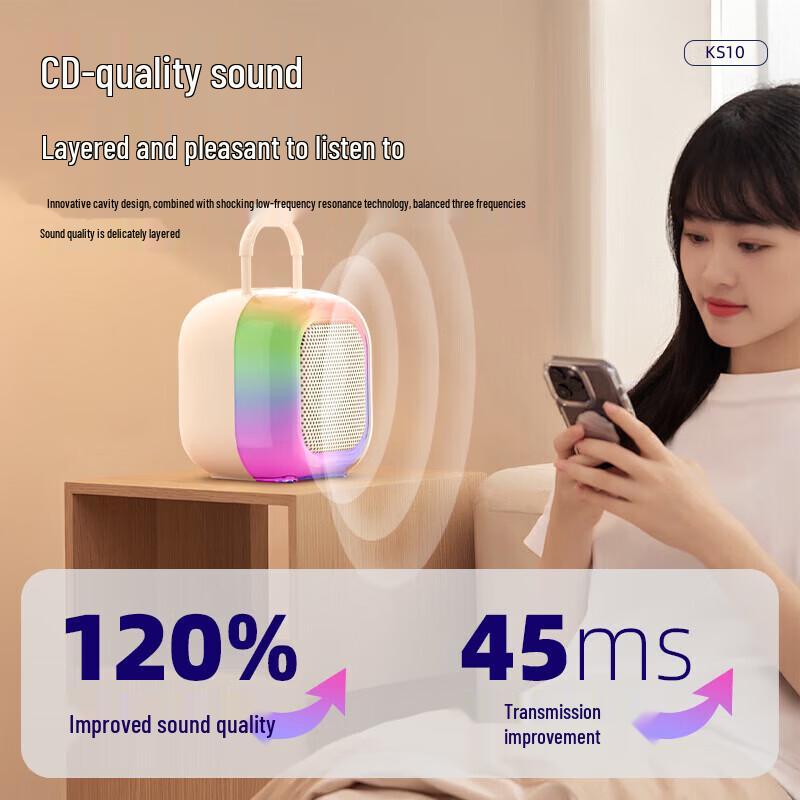 Newsmy KS10 Portable KTV Bluetooth Speaker CN Plug (adapter Included)