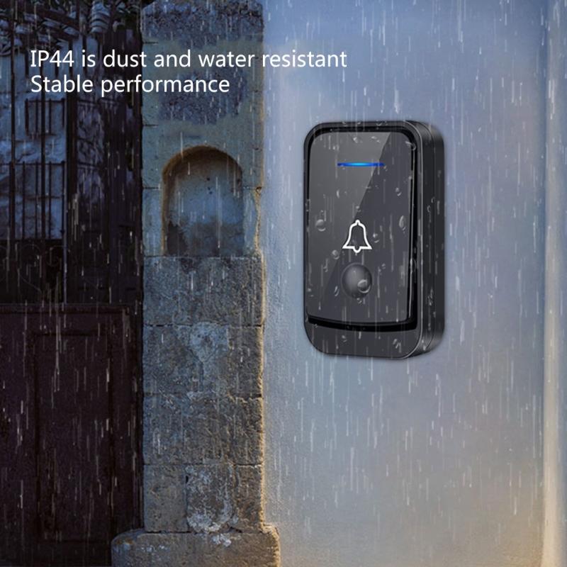 Intelligent Wireless Doorbell IP44 Waterproof Home Security Alarm Welcome Door Bells Two Way Talk Doorbell for Home