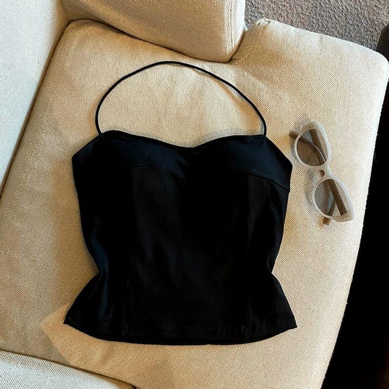 

2024 Новая Мода Спортивный Сексуальный Халтер Женский Пуш-ап Беговой Фитнес Бюстгальтер Верхняя Одежда Талия Йога Жилет Black Free size (40.00kg -60.00kg)