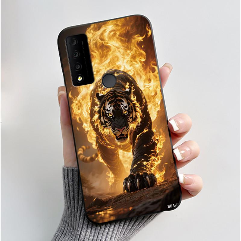For TCL 30 XE 30 V 5G 30 XL Case Luxury Cute Cool Black Silicone Back Cover For TCL 30XE 30V 30XL Phone Cases TCL30XE Etui Funda