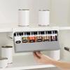 1 Set Kitchen Spice Bottle Organizer, Self-adhesive Wall-mounted Design, Essential Tool for Home Kitchen