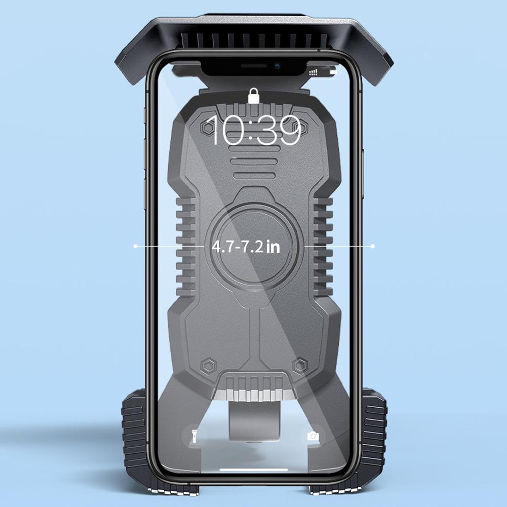 Motorcycle Riding Motorcycle Phone Holder 360 Degree Rotation 360 Degree Rotation Phone Holder Black ABS Material