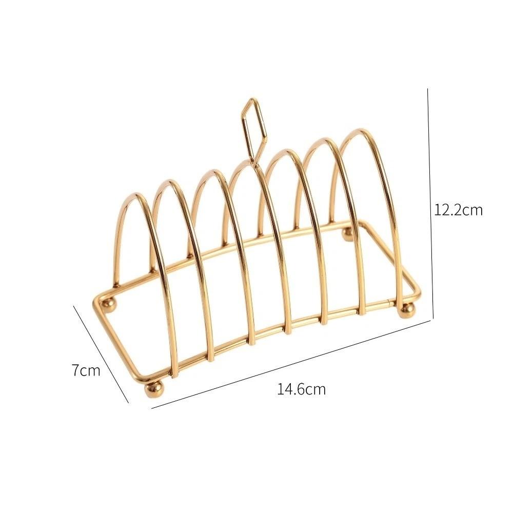 6-Slices Display Bread Holder Multi-functional Bread Cooling Rack Toast Bread Rack Home Kitchen