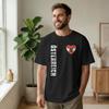 Österreich Österreich Flagge Adler Unisex T-Shirt Wappen Lustige T-Shirts Kurzarm Rundhals T-Shirts Baumwolle Druck Kleidung