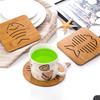 1pcs Cup Mat Wooden Tray Tea Coffee Cup Pad Heat Resistant Tableware Mug Mat Drinks Holder Placemat Decoration